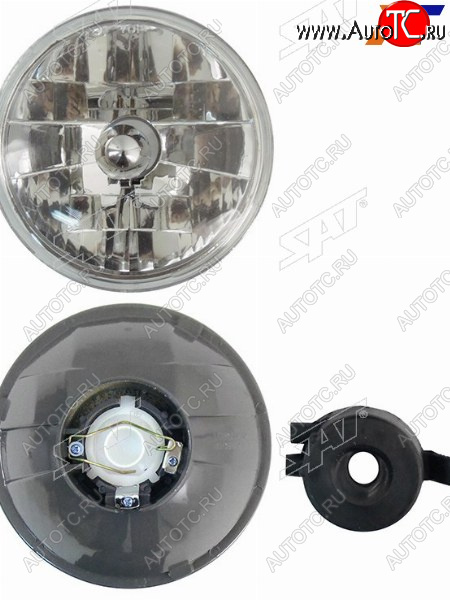 1 089 р. Фара Mitsubishi Pajero 81-97  Nissan Patrol 87-97  Mitsubishi Pajero Junior 95-98  Pajero Mini 94 SAT ST-100-1124  с доставкой в г. Кемерово