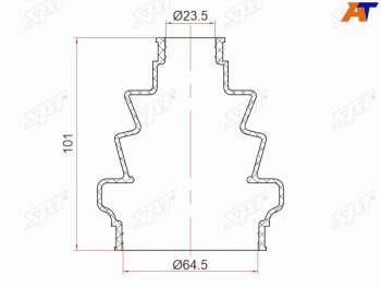 369 р. Пыльник шрус внутренний OPEL ASTRA H 04-SIGNUM  03-08VECTRA C 02-08ZAFIRA B 05- SAT ST-105-0014  с доставкой в г. Кемерово. Увеличить фотографию 2
