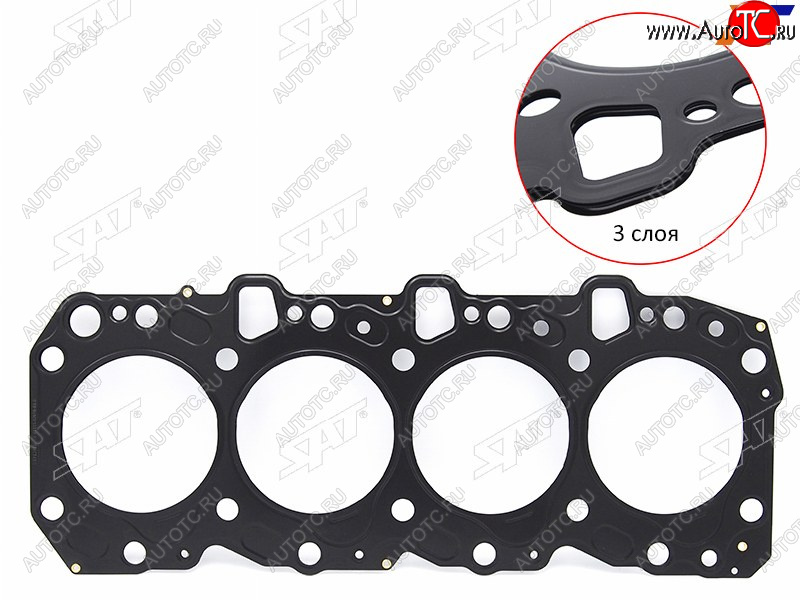 2 459 р. Прокладка ГБЦ 1KZ-TE металл SAT Toyota 4Runner N210 дорестайлинг (2002-2005)  с доставкой в г. Кемерово