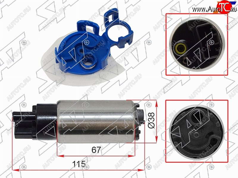 1 129 р. Топливный насос KIA OPTIMA 2.02.4 10-15HYUNDAI SONATA 10-14I40 11-15 SAT ST-112-0006  с доставкой в г. Кемерово