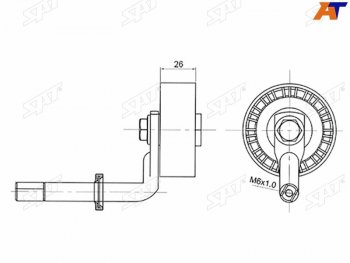 1 129 р. Натяжитель приводного ремня BMW 35X3X5 2,02,53,0D SAT ST-11287807021  с доставкой в г. Кемерово. Увеличить фотографию 1