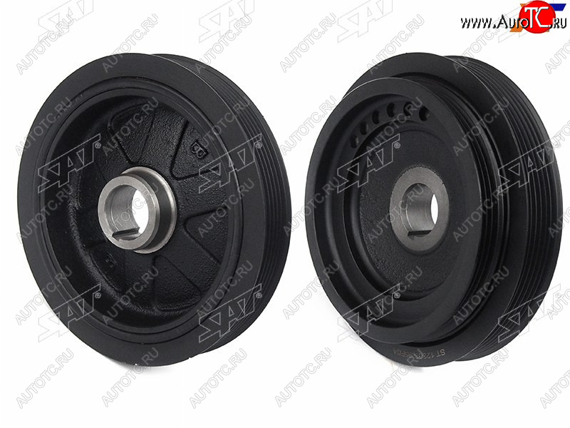 6 199 р. Шкив коленвала NISSAN PRIMERA 96-01ALMERA CLASSICSUNNY 06-12 двиг. QG16QG18 (6PK3PK) SAT ST-12303-95F0A  с доставкой в г. Кемерово