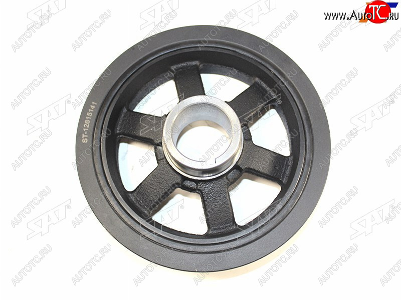 2 599 р. Шкив коленвала DAEWOO WINSTORM 2007-CHEVROLET CAPTIVA (C100) 07-OPEL ANTARA 06- SAT ST-12615141  с доставкой в г. Кемерово