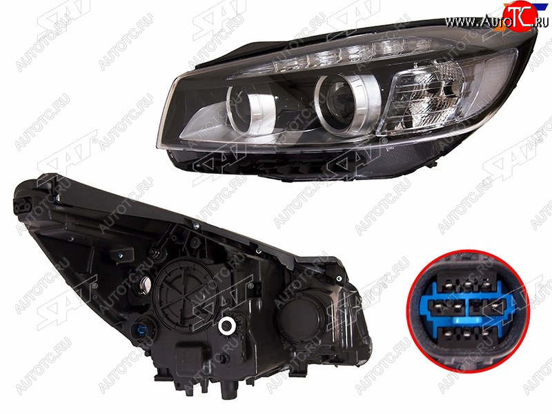 23 299 р. Фара левая (LED) SAT KIA Sorento UM/Prime дорестайлинг (2014-2018)  с доставкой в г. Кемерово
