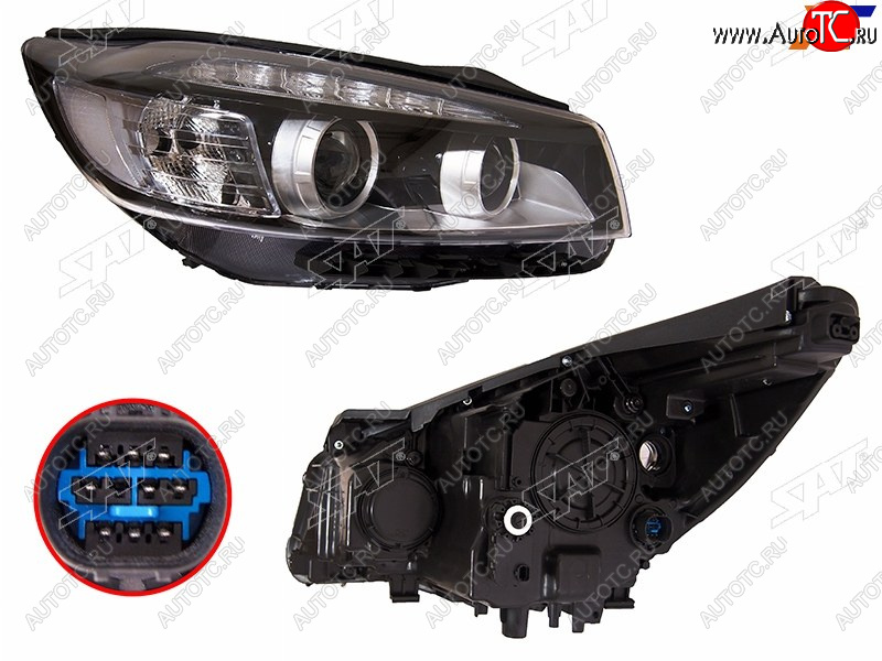 23 299 р. Фара правая (LED) SAT KIA Sorento UM/Prime дорестайлинг (2014-2018)  с доставкой в г. Кемерово