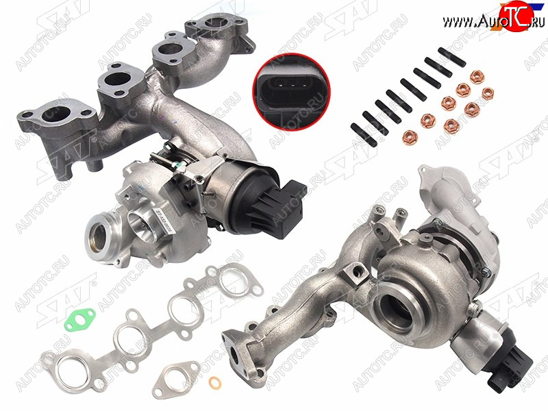 34 999 р. Турбина Audi A3 03-13  Volkswagen Golf 08-16  Passat 05-11  Audi S3 08-12  Skoda Yeti 09-18  Vo SAT ST-132-0035  с доставкой в г. Кемерово