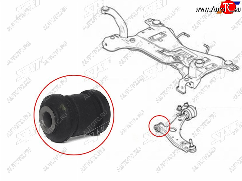329 р. Сайлентблок Ford Focus 04-11  Kuga 08-13  Mazda 3 03-13  Kia Clarus 96-01  Mazda 3 MPS 06-13  3 SAT ST-1328381-BF  с доставкой в г. Кемерово