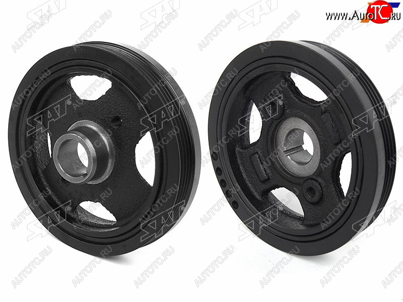 3 999 р. Шкив коленвала TOYOTA PLATZVITZYARISYARISECHO 1SZFE2SZFE 99- SAT ST-13470-23010  с доставкой в г. Кемерово
