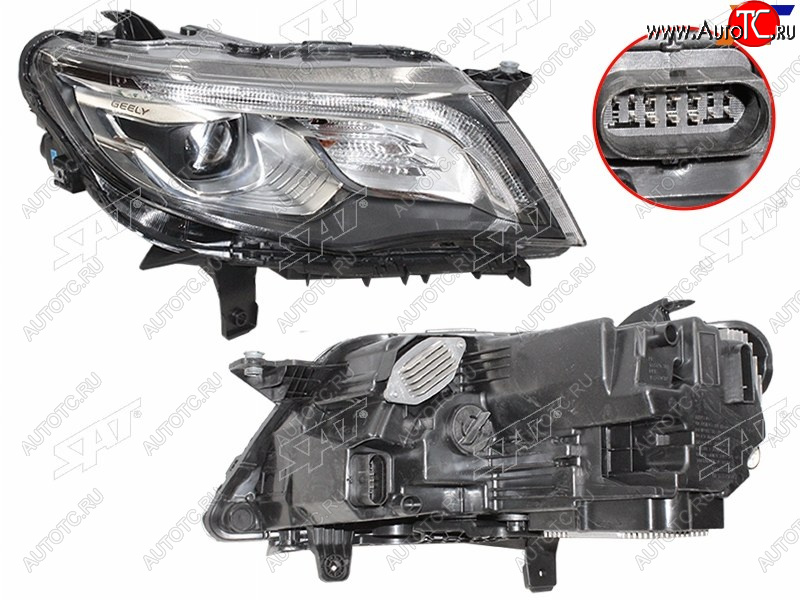 15 249 р. Фара правая (LED) SAT  Geely Atlas  NL3 (2016-2022)  с доставкой в г. Кемерово