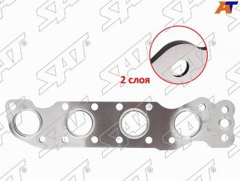 439 р. Прокладка выпускного коллектора SUZUKI ESCUDOGRAND VITARA 05-SWIFT 04-10SX4 06-JIMNY 01- V=1.6 SAT ST-14140-69G02  с доставкой в г. Кемерово. Увеличить фотографию 1