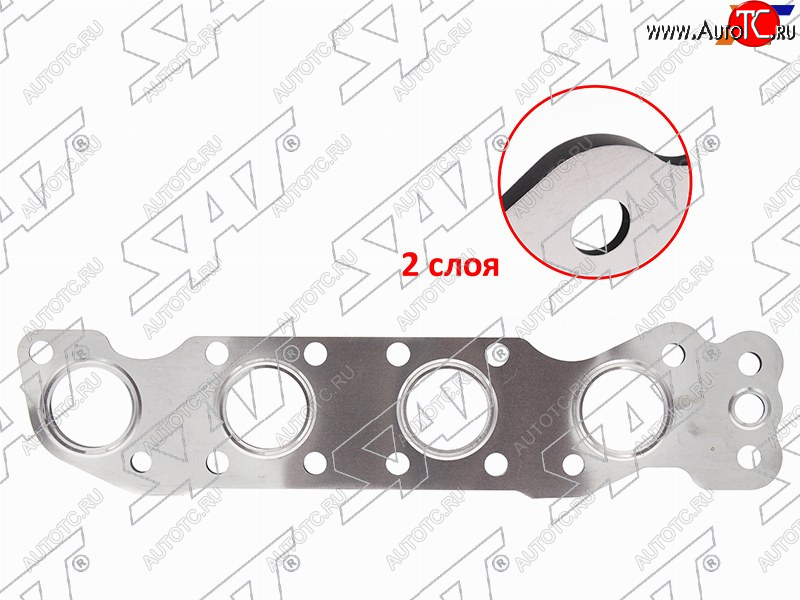 439 р. Прокладка выпускного коллектора SUZUKI ESCUDOGRAND VITARA 05-SWIFT 04-10SX4 06-JIMNY 01- V=1.6 SAT ST-14140-69G02  с доставкой в г. Кемерово
