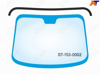 659 р. Молдинг лобового стекла (Сверху) Toyota Land Cruiser Prado (J120) 02-09  Lexus GX 02-09 SAT ST-153-0002  с доставкой в г. Кемерово. Увеличить фотографию 1