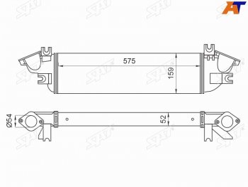 Интеркулер MITSUBISHI L200 15- 2.4D SAT ST-1530A161