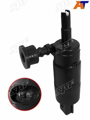 1 469 р. Мотор омывателя фар HYUNDAI I30 12-16I40 11-18SANTA FE 12-18KIA OPTIMA 16-SORENTO 09-17 SAT ST-160-0014  с доставкой в г. Кемерово. Увеличить фотографию 1
