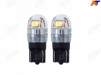 479 р. Лампа дополнительного освещения 12V W5W 1W120LM Canbus LED 6000-6500K, белая (Комплект 2 шт.) SAT ST-175-0056  с доставкой в г. Кемерово. Увеличить фотографию 1