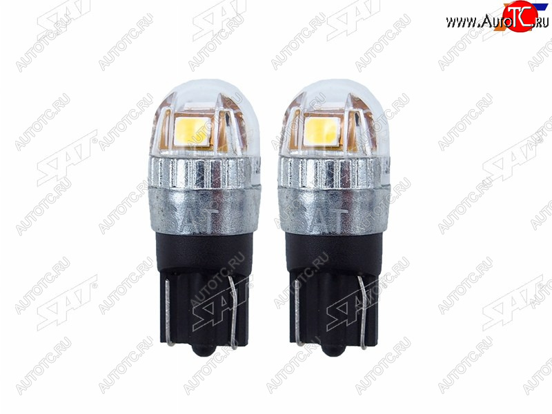 479 р. Лампа дополнительного освещения 12V W5W 1W120LM Canbus LED 6000-6500K, белая (Комплект 2 шт.) SAT ST-175-0056  с доставкой в г. Кемерово