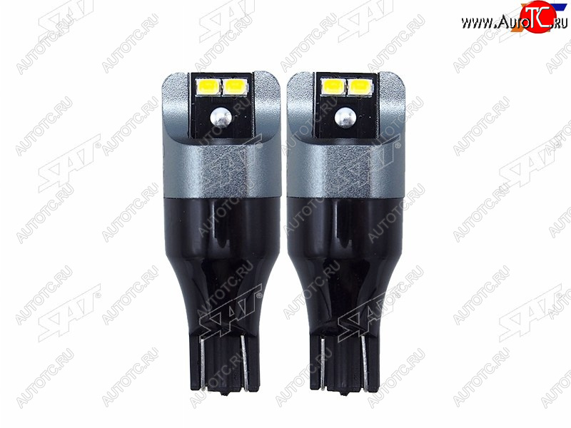 519 р. Лампа дополнительного освещения 12V W16W 1.9W210LM Canbus LED 6000-6500K, белая (Комплект 2 шт.) SAT ST-175-0059  с доставкой в г. Кемерово