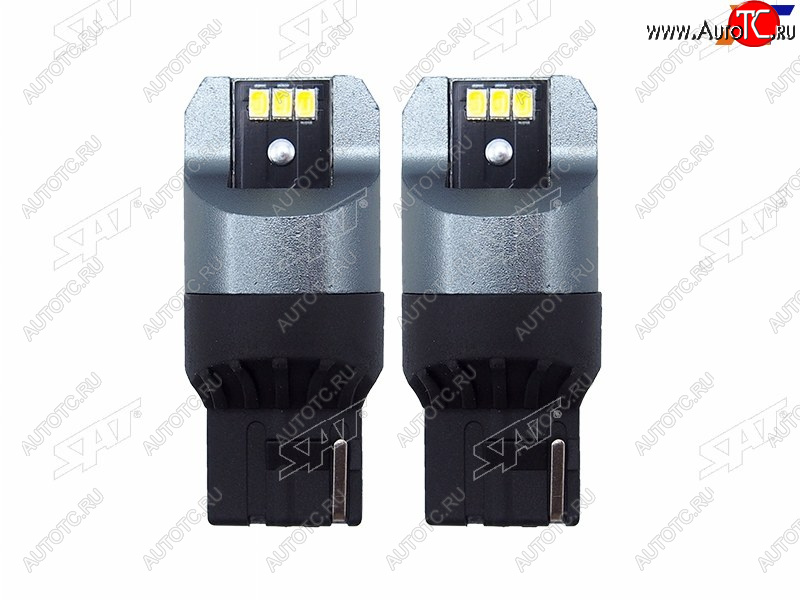 659 р. Лампа дополнительного освещения 12V W21W 3W330LM Canbus LED (Комплект 2 шт.) SAT ST-175-0062  с доставкой в г. Кемерово