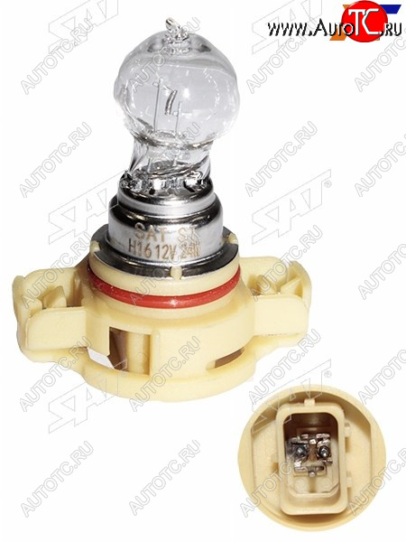 349 р. Лампа головного освещения галогенная H16 PSX24W 12V24W (Цоколь H16 Евро) SAT ST-175-0080  с доставкой в г. Кемерово