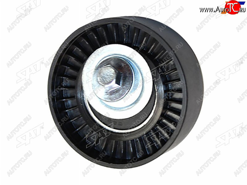 569 р. Ролик приводного ремня обводной FORD FIESTAFOCUSKUGAS-MAX 11- VOLVO V40V60S60S80 10- SAT ST-1754059  с доставкой в г. Кемерово