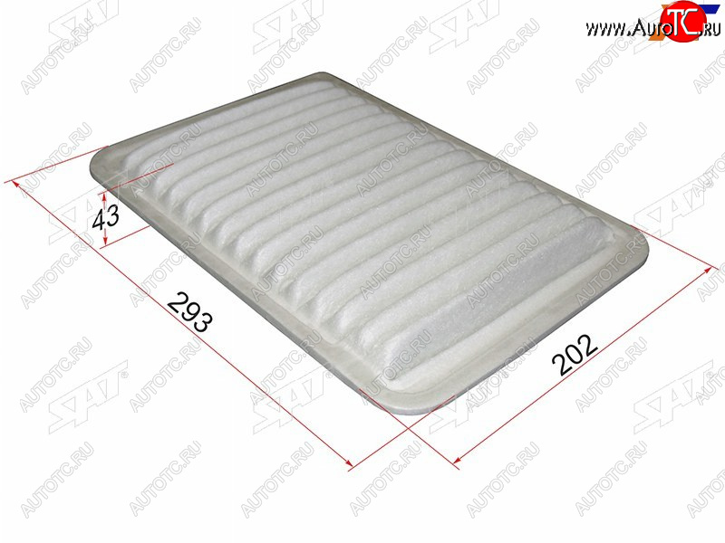 226 р. Фильтр воздушный SAT  Lexus ES250  XV60 (2012-2015), Lexus ES300h  XV60 (2012-2015), Lexus ES350 ( XV40,  XV60) (2006-2018), Toyota Camry ( XV40,  XV50) (2006-2014)  с доставкой в г. Кемерово
