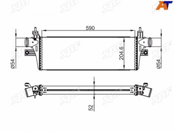 Интеркулер TOYOTA HILUX REVO 15- SAT ST-179400L110