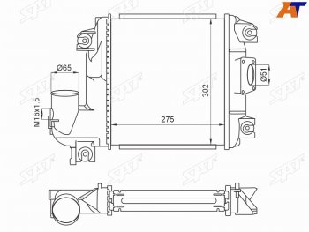 Интеркулер TOYOTA FORTUNER 10-HILUX 05- SAT ST-17940-0L060
