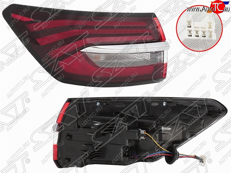 4 849 р. Левый фонарь задний (LED) SAT Geely Coolray SX11 дорестайлинг (2018-2023)  с доставкой в г. Кемерово