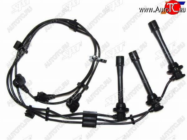1 499 р. Провода высоковольтные TOYOTA LAND CRUISER PRADO ##J12# 5VZ-FE (кругл. резин.) SAT ST-19037-62010  с доставкой в г. Кемерово
