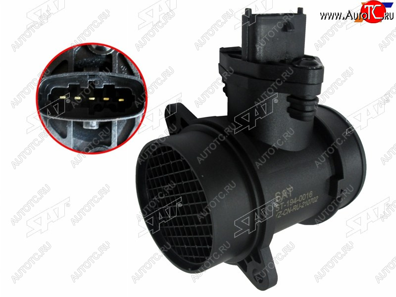 2 979 р. Датчик расхода воздуха HYUNDAI ACCENT 00-15 HYUNDAI GETZ 02-06 SAT ST-194-0016  с доставкой в г. Кемерово