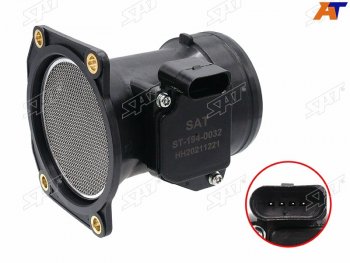 2 499 р. Расходомер воздуха VW PASSAT 98-05 SKODA OCTAVIA 97-11 AUDI A4 98-07 SAT ST-194-0032  с доставкой в г. Кемерово. Увеличить фотографию 1