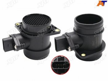2 299 р. Расходомер воздуха VW GOLF 00-10 JETTA 99-09 TOUAREG 03-10 SAT ST-194-0046  с доставкой в г. Кемерово. Увеличить фотографию 1
