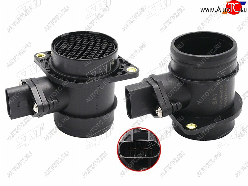 2 299 р. Расходомер воздуха VW GOLF 00-10 JETTA 99-09 TOUAREG 03-10 SAT ST-194-0046  с доставкой в г. Кемерово