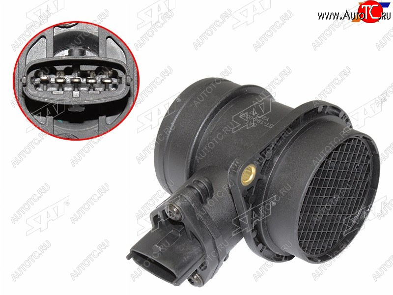 2 559 р. Датчик массового расхода воздуха LADA KALINA 04-13 PRIORA 08-15 GAZEL 94-02 SOBOL 97-13 VOLGA 07 SAT ST-194-0059  с доставкой в г. Кемерово