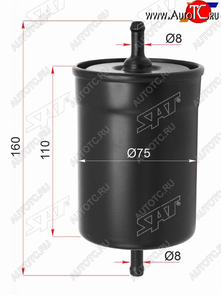 359 р. Фильтр топливный AUDI A4 94-01A6 97-05VW GOLF 91-99PASSAT 88-05FORD GALAXY 95-06 SAT ST-1H0201511A  с доставкой в г. Кемерово