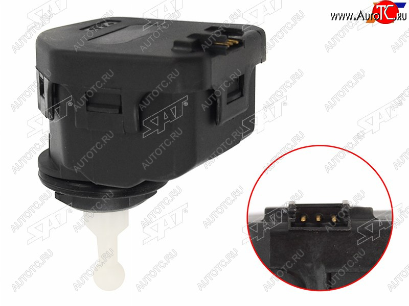 1 399 р. Моторчик фары VW PASSAT B5 00-05AUDI A4 94-01GOLF IV 97-03 SAT ST-1J0941295C  с доставкой в г. Кемерово