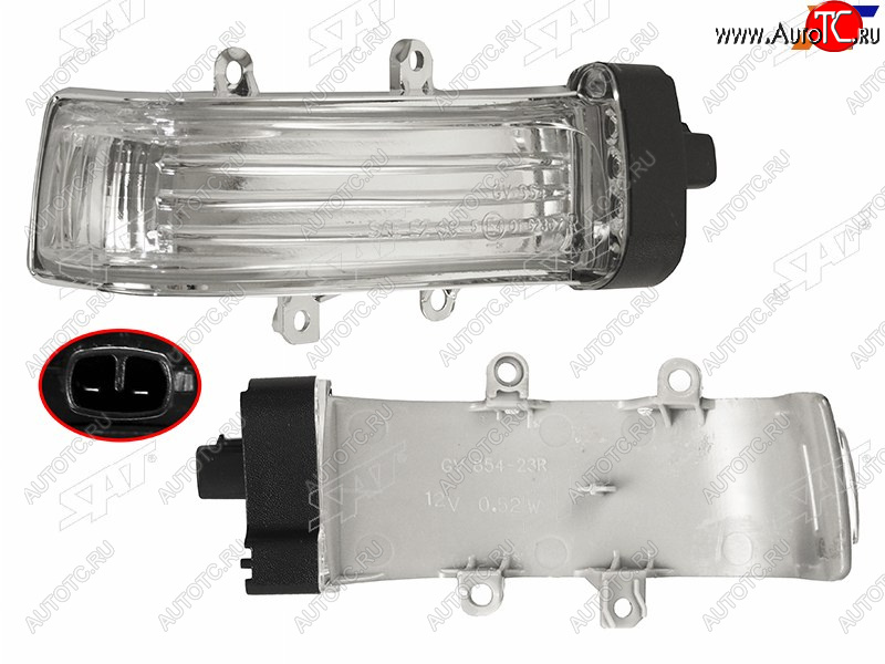 1 179 р. Поворот в зеркало (Справа) Toyota Noah 07-13  Ractis 05-10  RAV4 (XA30) 08-13  Voxy 07-13 SAT ST-202-0012  с доставкой в г. Кемерово