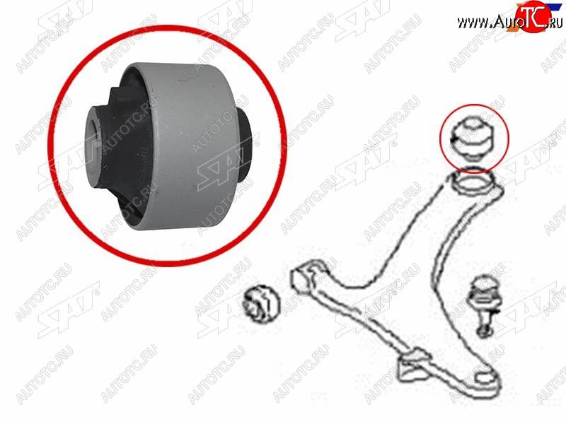 419 р. Сайлентблок Subaru Forester 07-19  Impreza 07-12  Legacy 03-09  Outback 03-09 SAT ST-20204-AG011  с доставкой в г. Кемерово