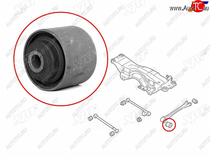 599 р. Сайлентблок Subaru Forester 97-08  Impreza 92-07  Legacy 89-98  Outback 94-99 SAT ST-20254-SA000  с доставкой в г. Кемерово