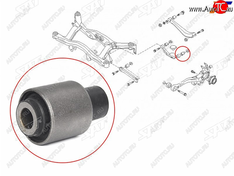 299 р. Сайлентблок Subaru Legacy 98-09  Outback 98-09  Legacy B4 98-03 SAT ST-20254-AE040  с доставкой в г. Кемерово
