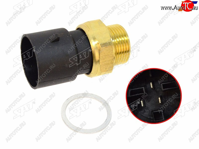 669 р. Датчик температуры ОЖ OPEL ASTRA F 91-01 CORSA AB 82-00 VECTRA AB 88-03 SAT ST-206-0046  с доставкой в г. Кемерово