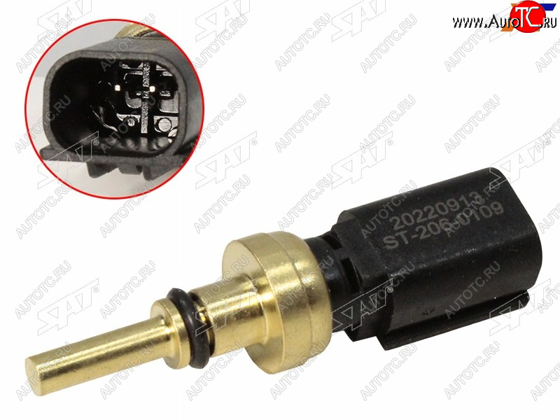 1 379 р. Датчик температуры ОЖ TOYOTA CAMRY 70 17- COROLLA 18- LC 300 21- RAV4 18- HIGHLANDER 20- SAT ST-206-0109  с доставкой в г. Кемерово