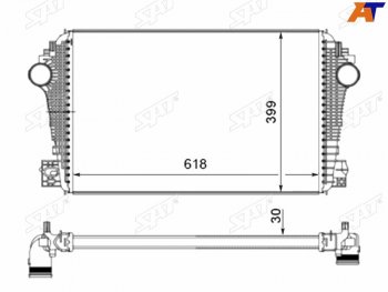 Интеркулер VOLKSWAGEN AMOROK 09- SAT ST-211-0016