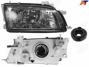 Фара правая (чёрный хрусталь) SAT Toyota Carina E T190 седан дорестайлинг (1992-1996)