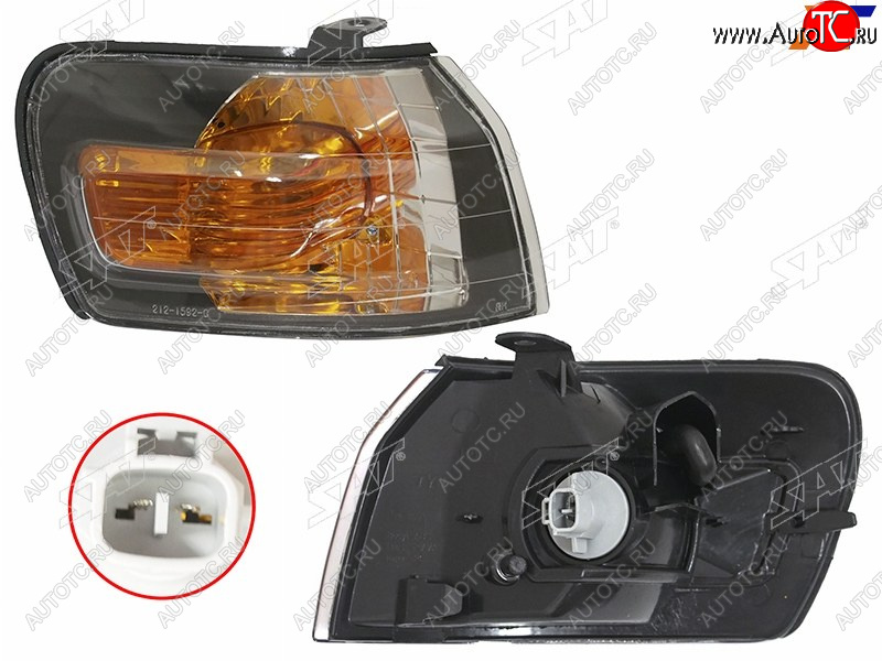 1 289 р. Габарит Toyota Corolla (E110) 95-97 (Справа чёрный) SAT ST-212-1592BR  с доставкой в г. Кемерово