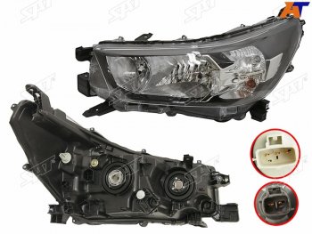 Фара левая (галоген) SAT Toyota Hilux  AN120 (2020-2025) 2-ой рестайлинг