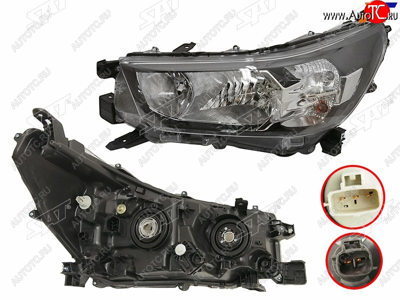 16 999 р. Фара левая (галоген) SAT  Toyota Hilux  AN120 (2020-2025) 2-ой рестайлинг  с доставкой в г. Кемерово