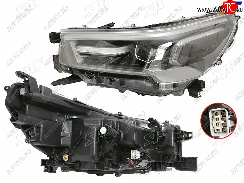 25 999 р. Фара левая (LED) SAT  Toyota Hilux  AN120 (2020-2025) 2-ой рестайлинг  с доставкой в г. Кемерово