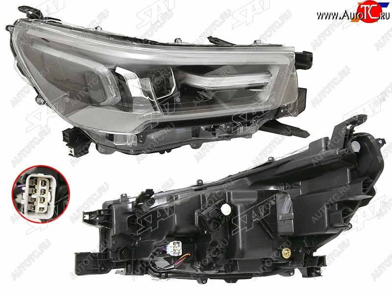 25 999 р. Фара Toyota Hilux Pick Up 20- (Справа LED ДХО С электрокорректором) SAT ST-212-20AMR  с доставкой в г. Кемерово