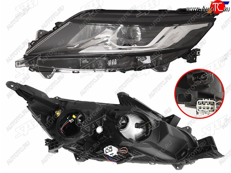 12 899 р. Фара левая (с электрокорректором) SAT Mitsubishi L200 5 KK,KL рестайлинг (2018-2022)  с доставкой в г. Кемерово